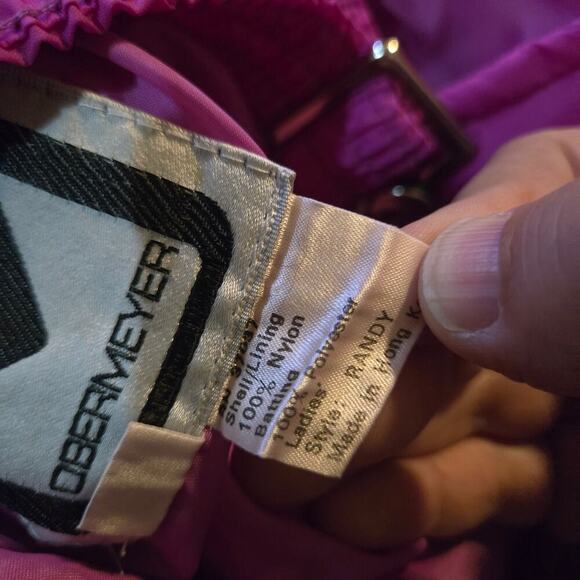 Obermeyer snowsuit ski suit snow board womens size 14 pink possible vintage - Picture 4 of 10